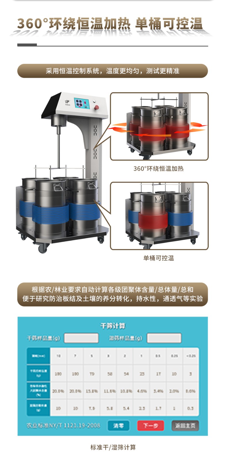 恒温式泥土团粒分析仪